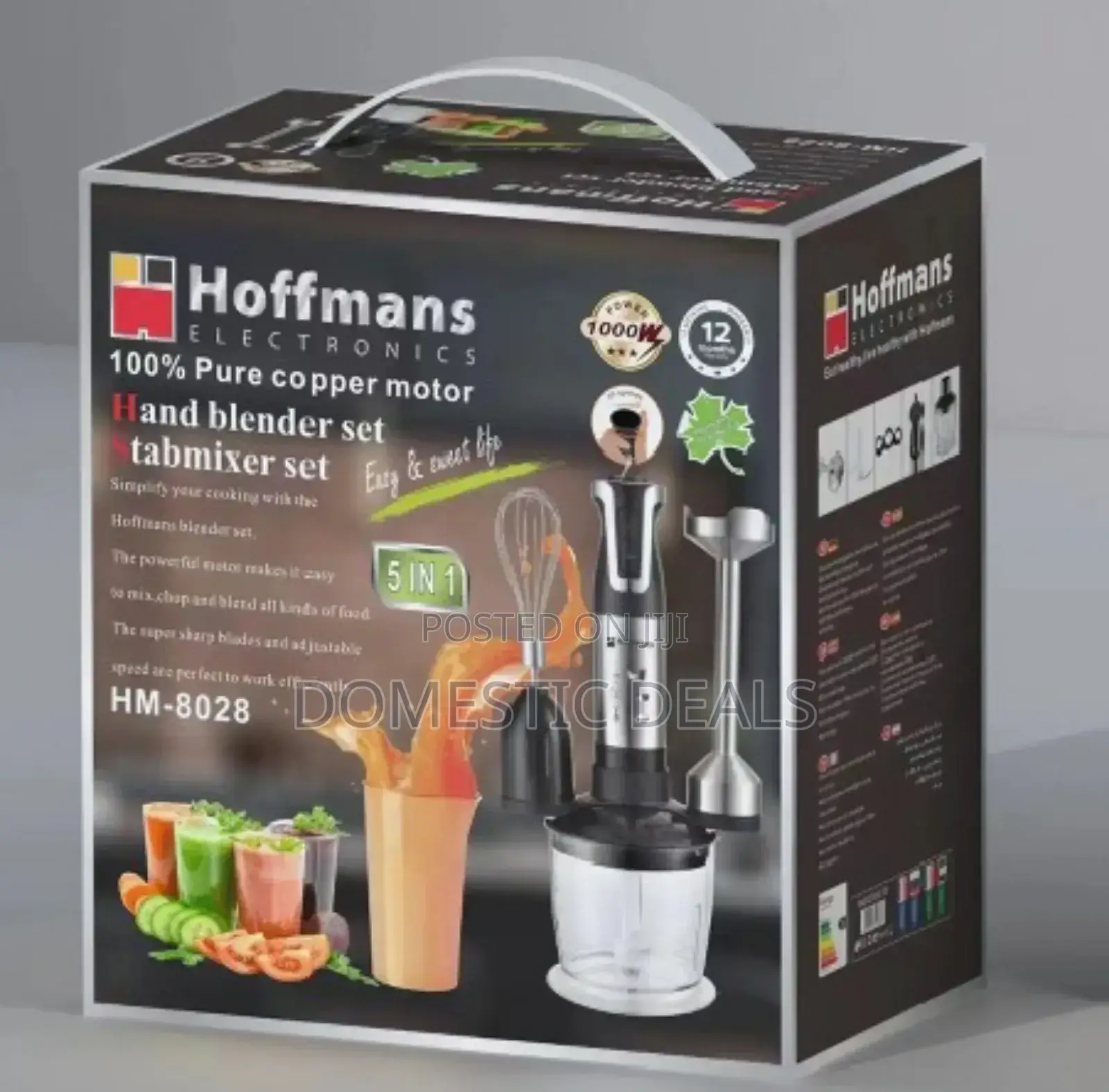 Hoffman 5in1 1000w Hand Blender