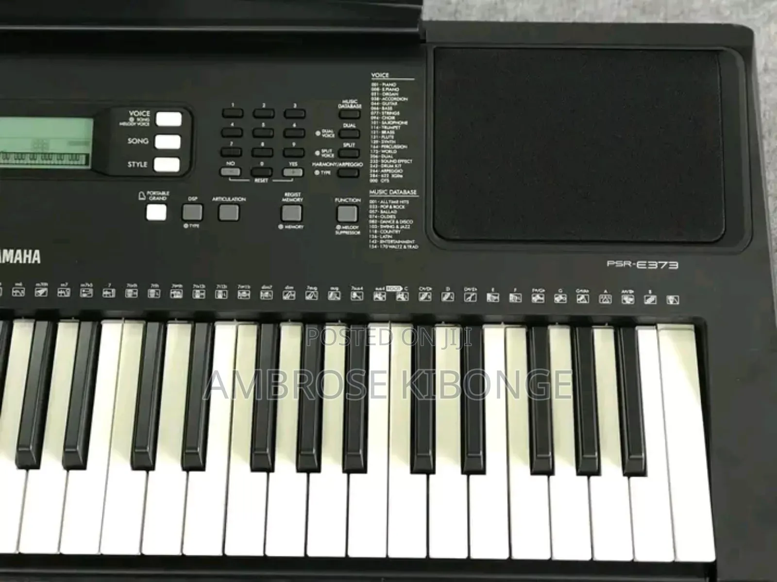 YAMAHA PSR E373 in-Buit Functions LCD Display Piano Keyboard