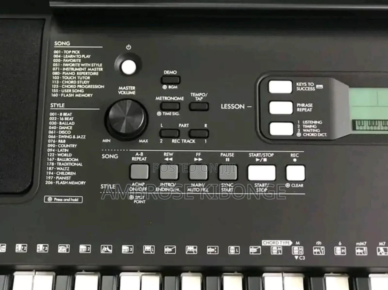 YAMAHA PSR E373 in-Buit Functions LCD Display Piano Keyboard