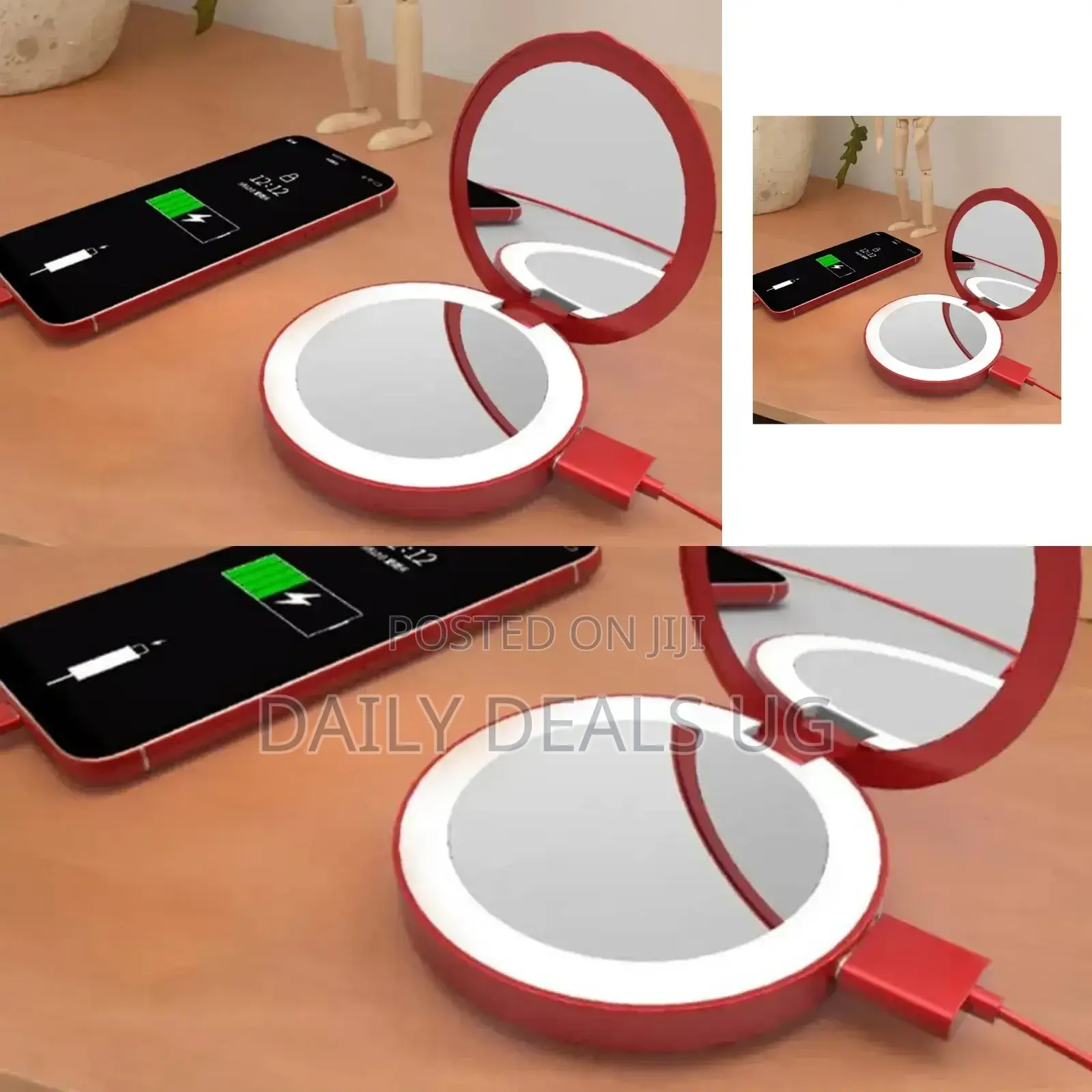 Portable Woman Led Mirror