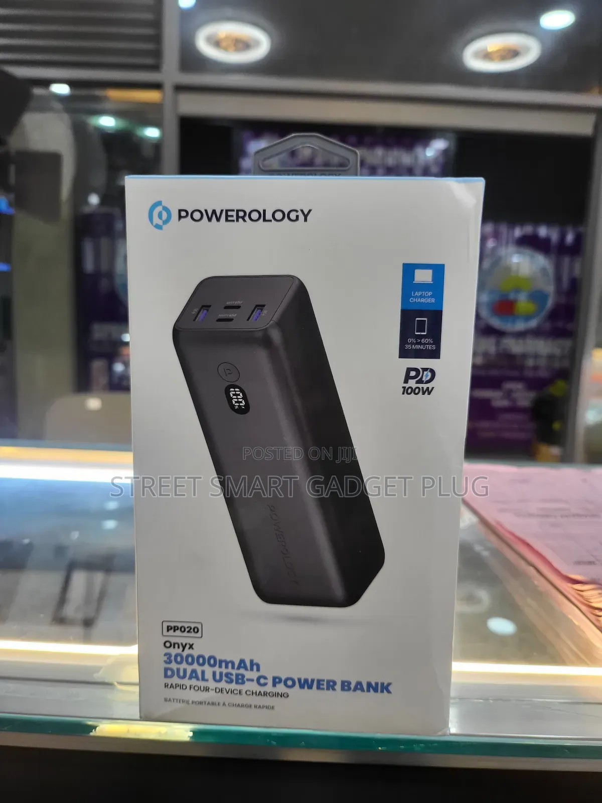 Powerology 30,000mah 60watts Pd Power Bank