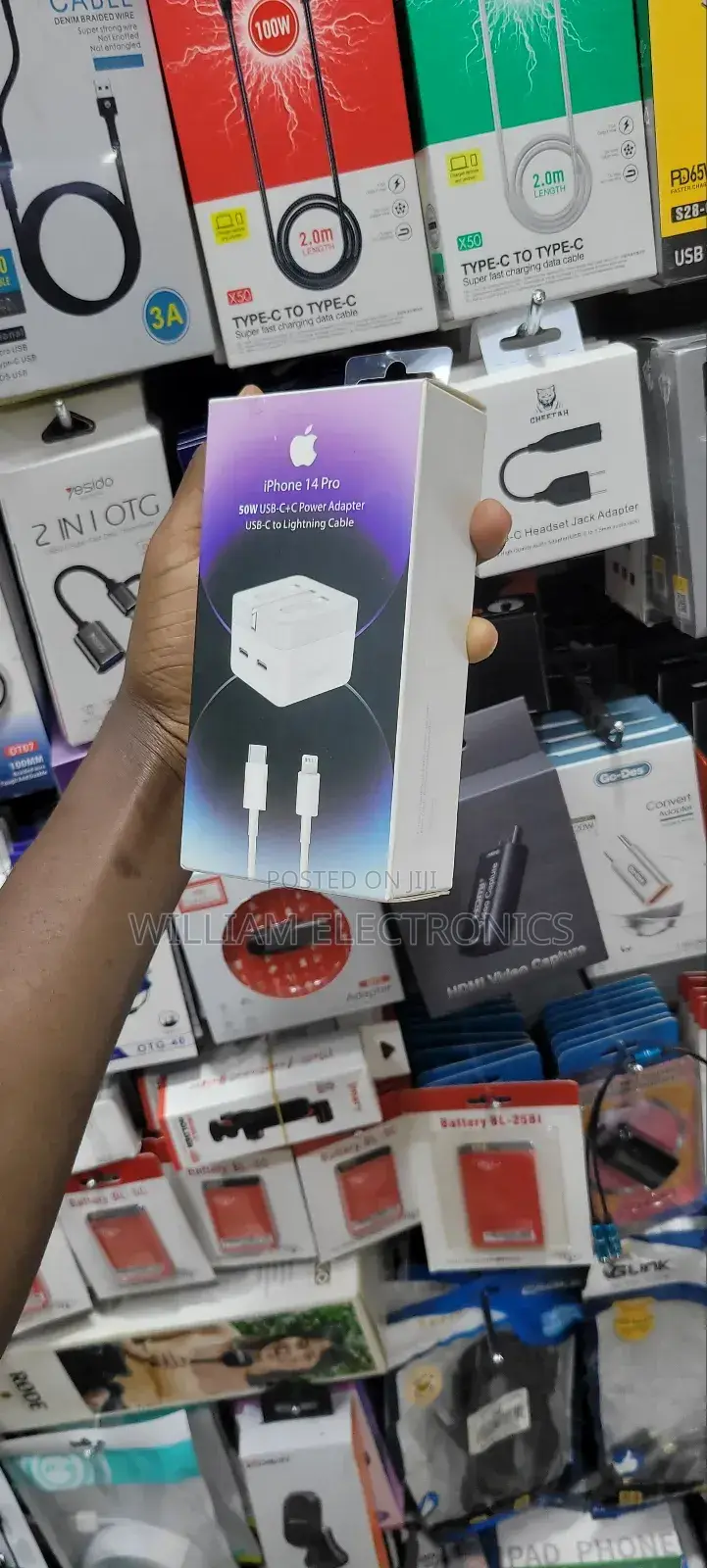 Compatible USB-C Power Adapter/iPhone 14 Pro 50W Output