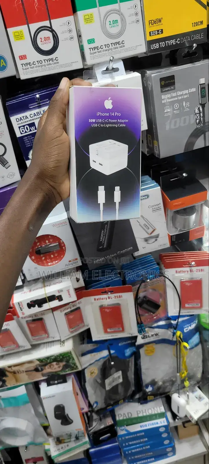 Compatible USB-C Power Adapter/iPhone 14 Pro 50W Output