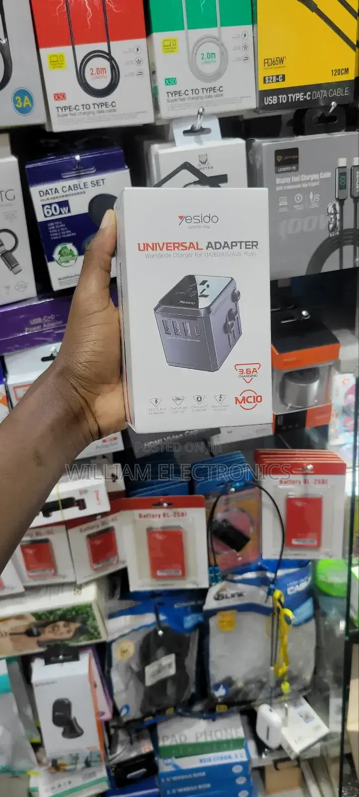 Yesido Universal Adapter/Worldwide Charger