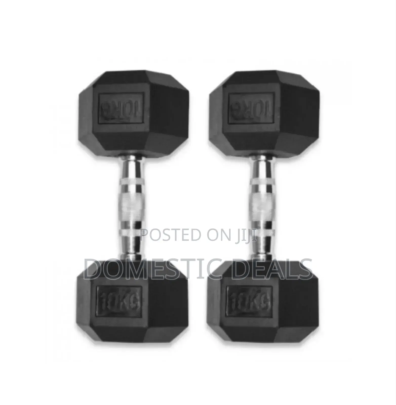 10kg Pair of Hex Dumbells