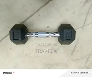 1pc 3kg Hex Dumbell