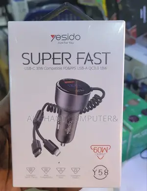 60W Super Fast Car Phone Charger