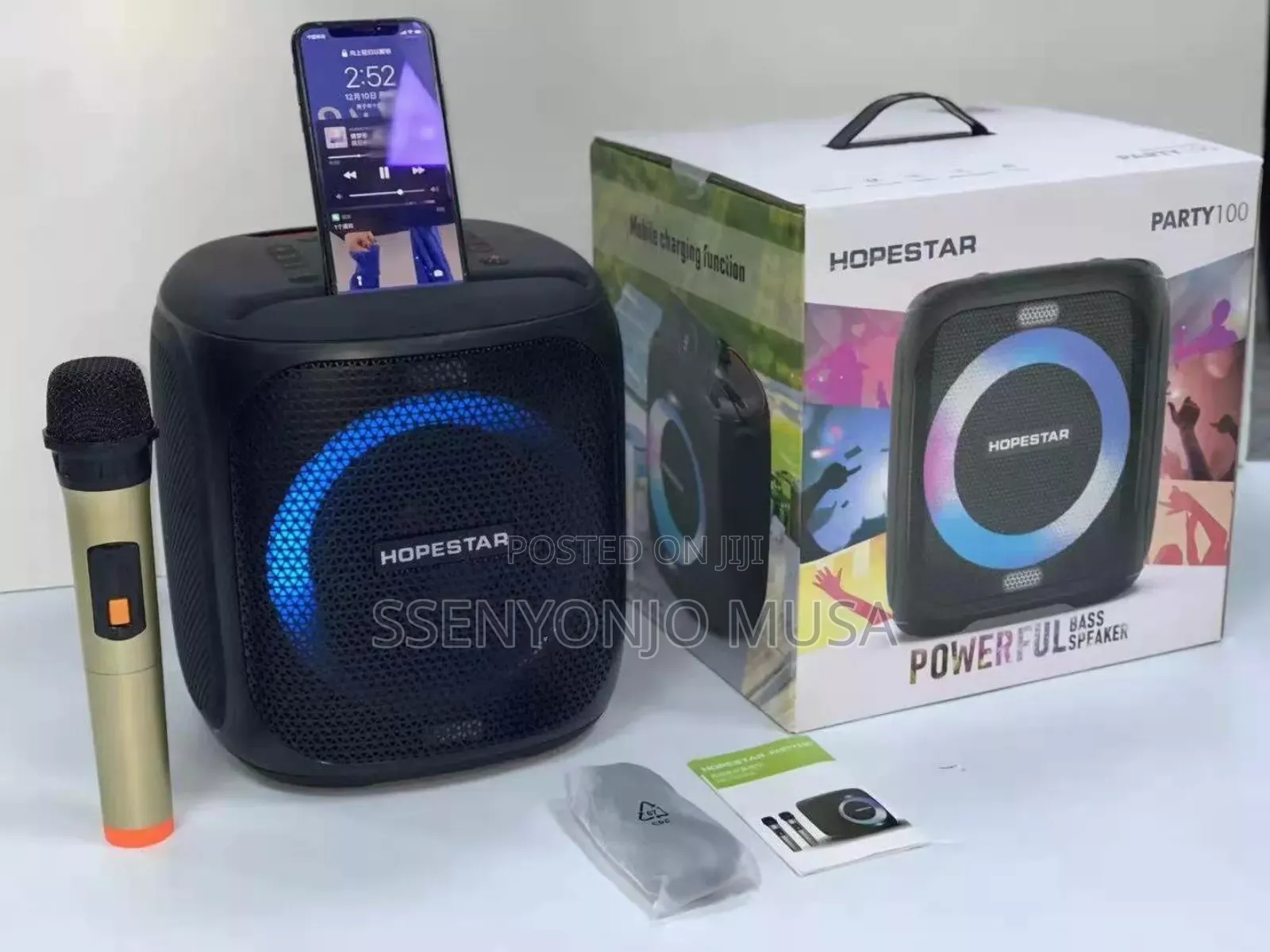Hopestar Party100 50w Portable Bluetooth Speaker - Black"