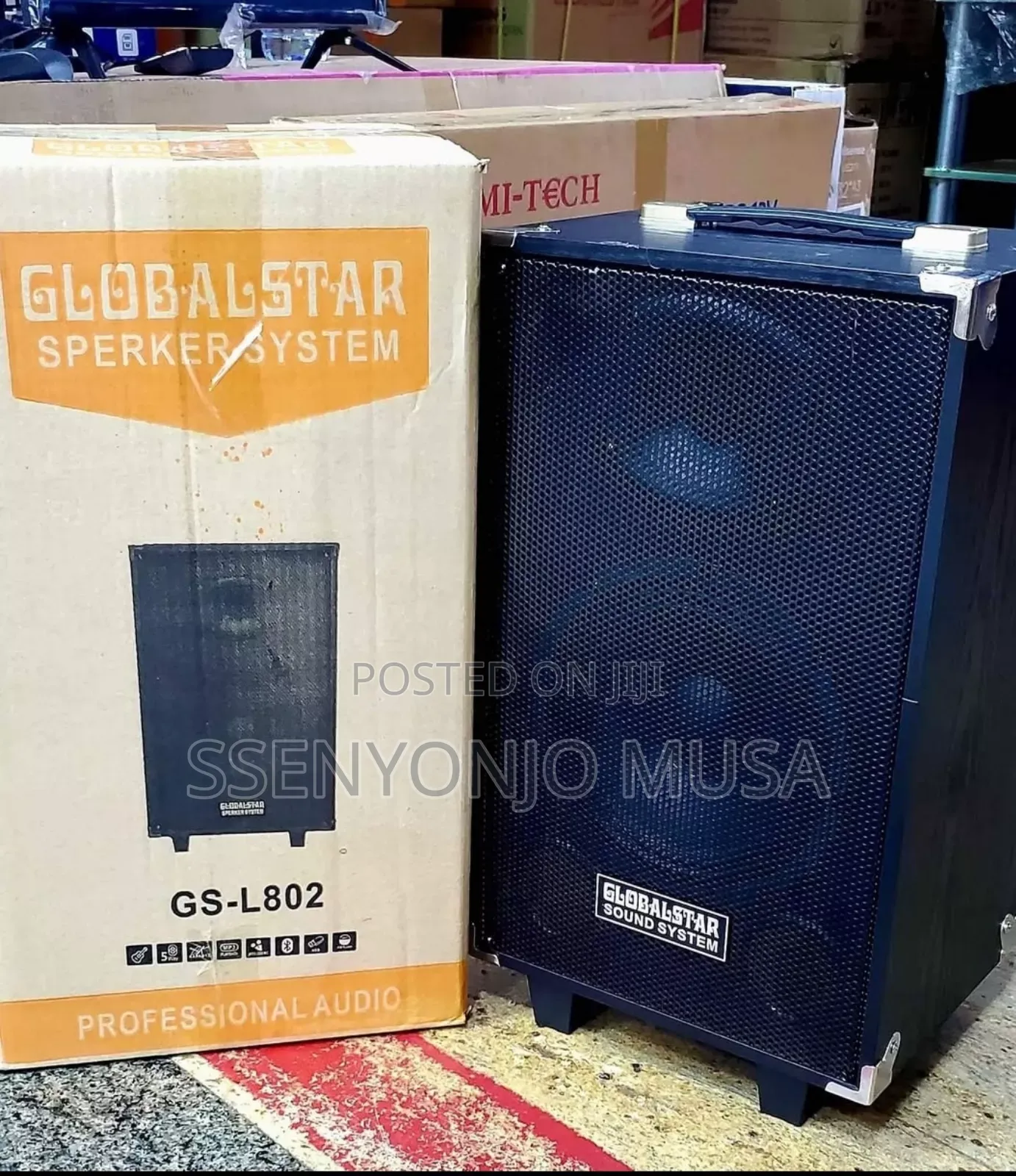 Globalstar Rechargeable Multimedia Speakers - Heavy Bass"