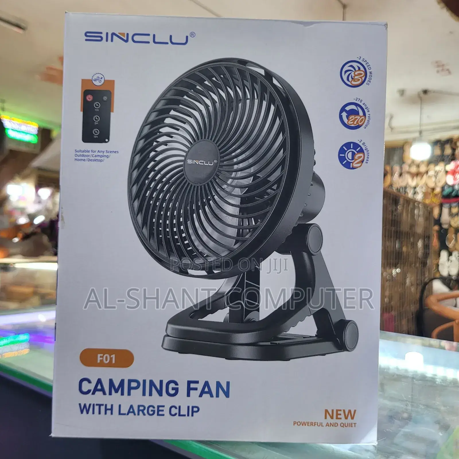 Rechargeable Foldable Fan/Portable Fan With Remote