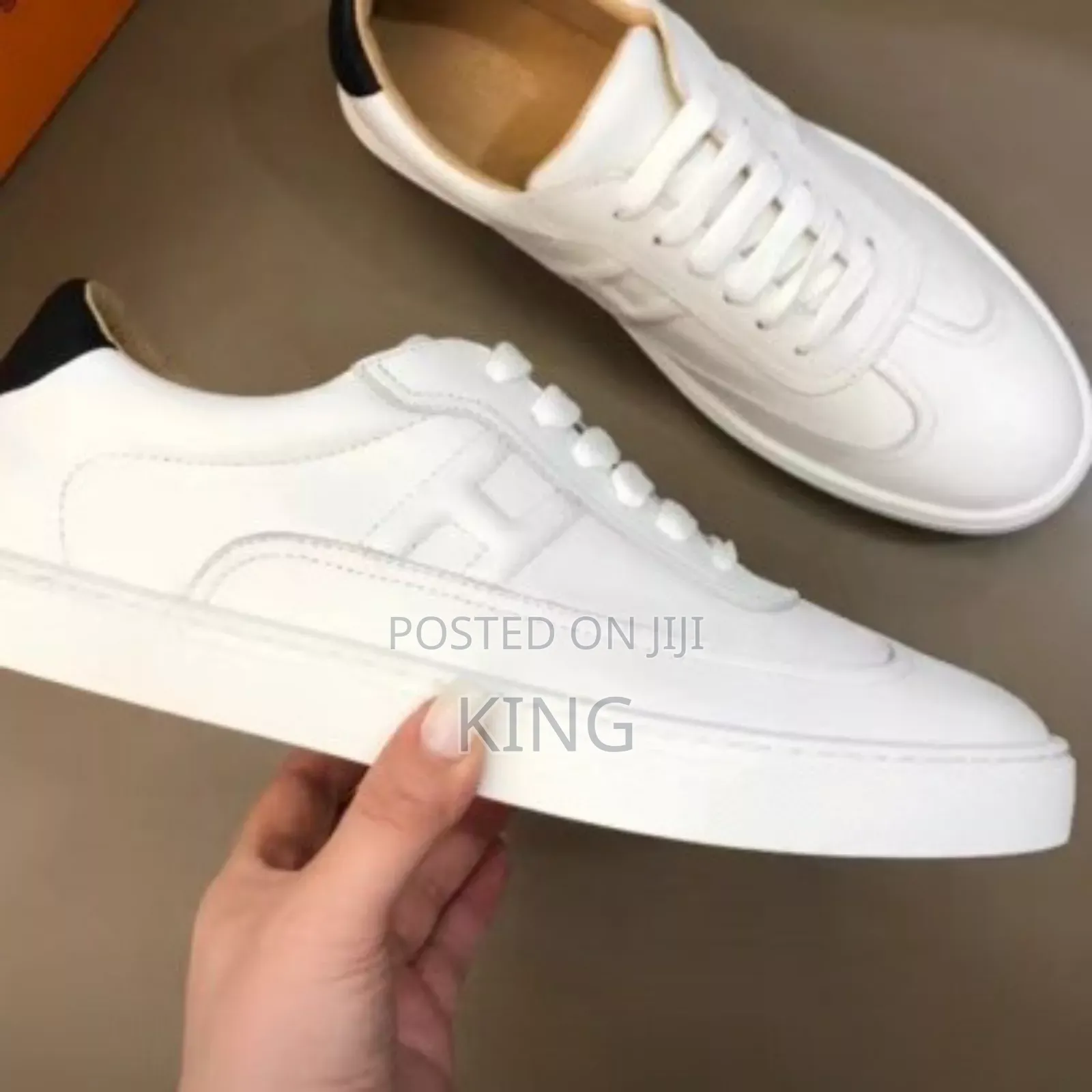 Exact Hermes Calfskin Low Sneakers Shoes