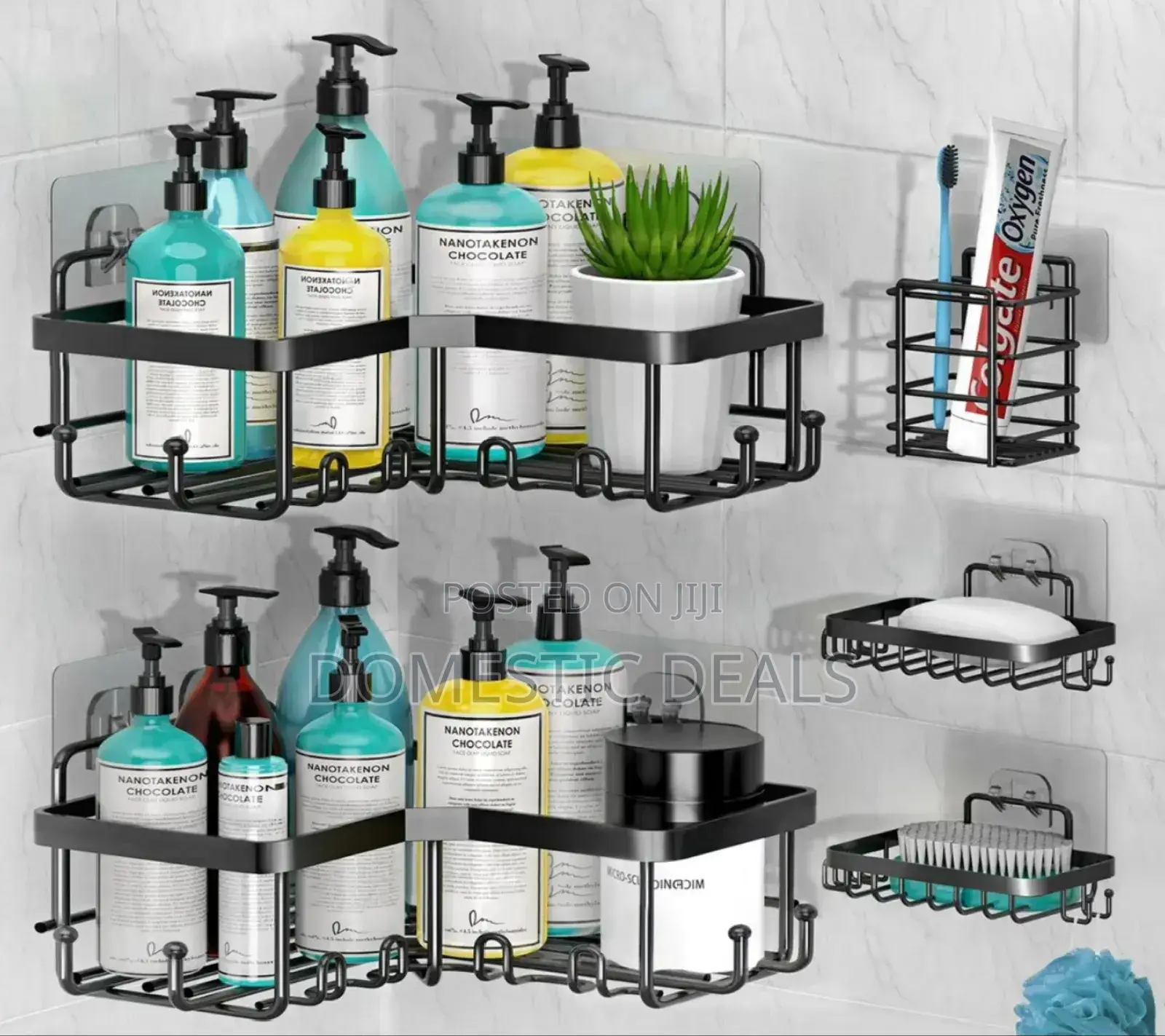 5pcs Corner Caddy Shower Set