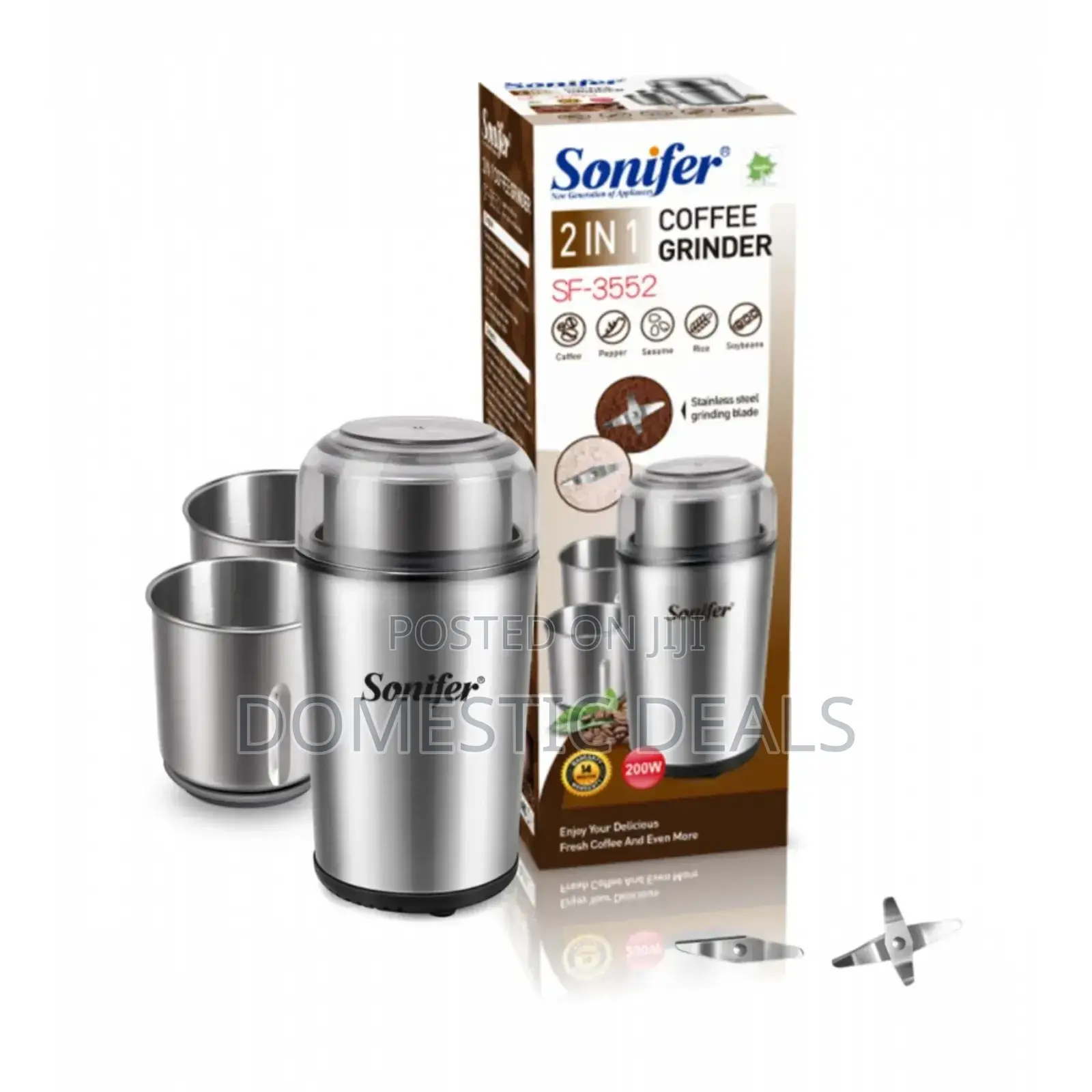 Sonifer Electric Portable Coffee Grinder