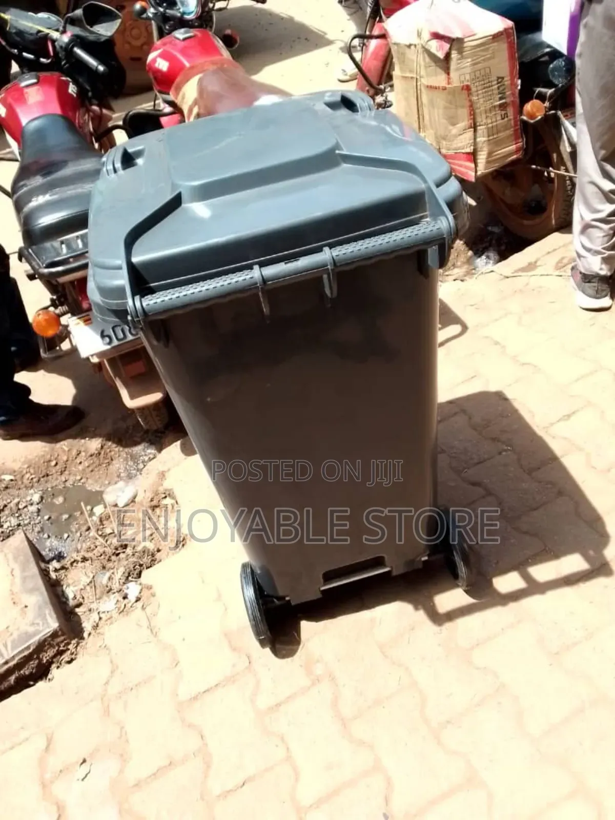 Grey Plastic Dustbins 240ltrs High Quality