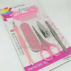 Manicure Pedicure Tools Kit for Men and Women - Blue/Pink/