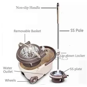 360° Magic Spin Mop With Bucket