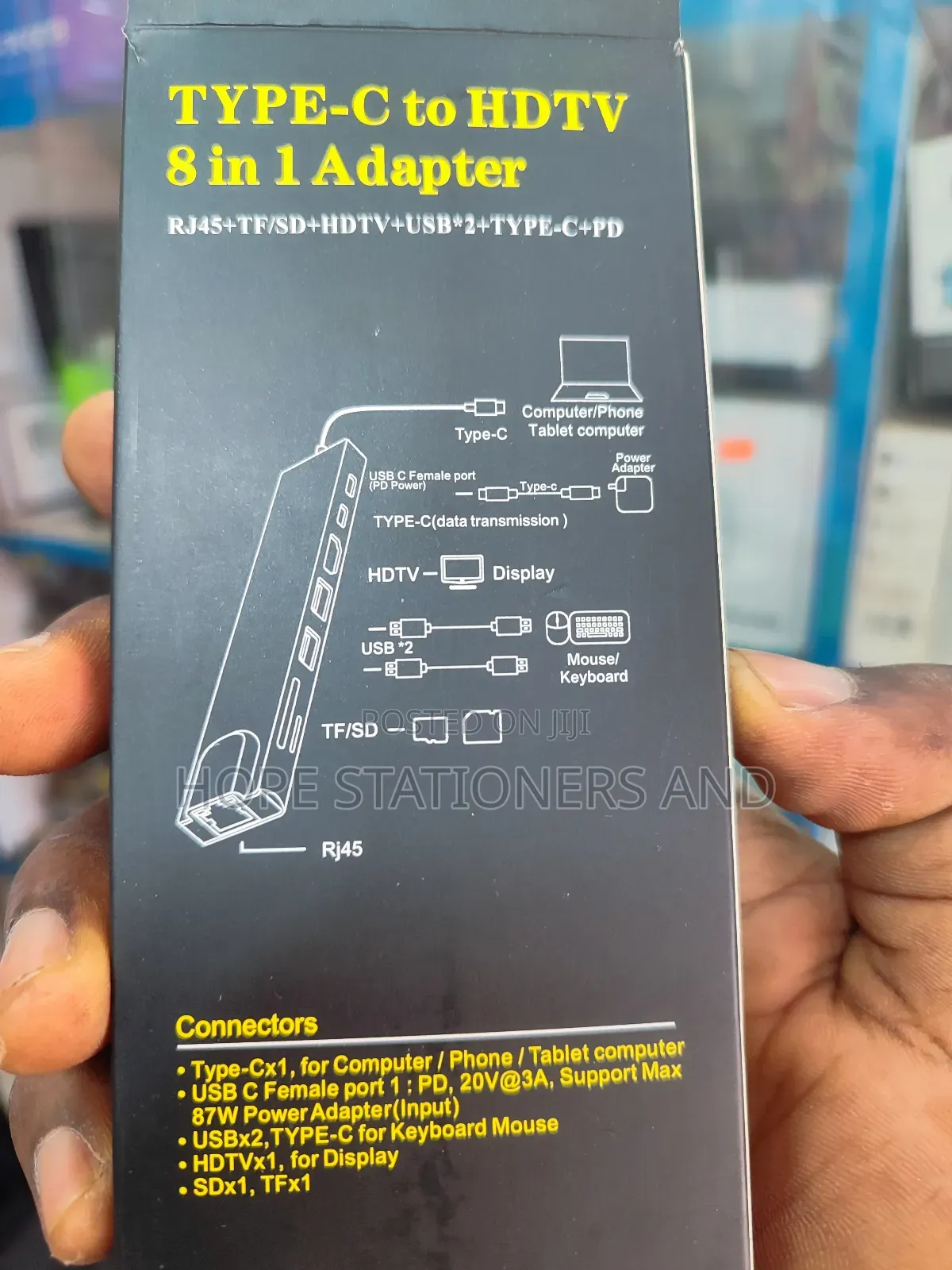 Type C Usb Hub - 8 In 1 Multi Hub