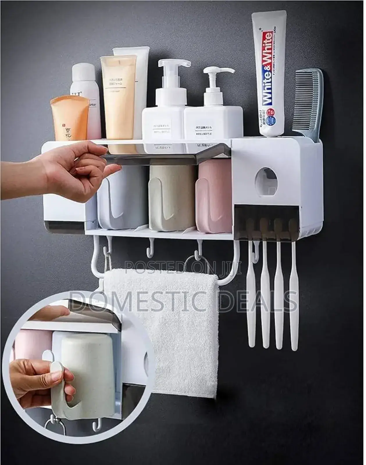 Multifunctional Toothbrush Holder Paste Dispenser