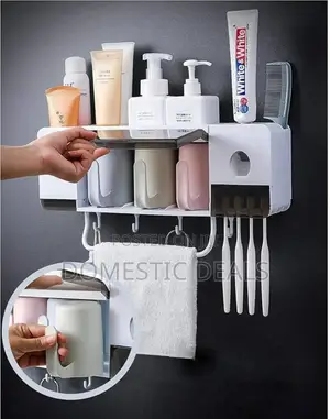 Multifunctional Toothbrush Holder Paste Dispenser