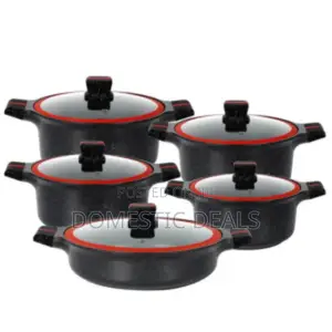 10pcs Set Of Heavy Duty Granite Cookware Pots