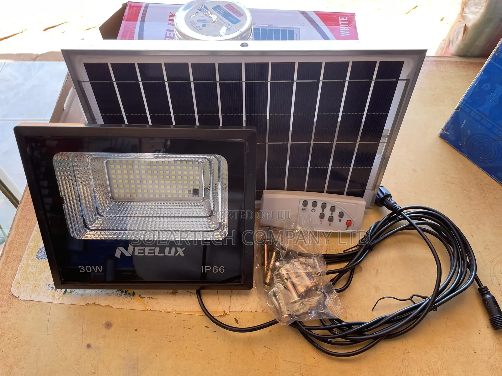 30W Neelux Solar Flood Lights/ Lights on All Night