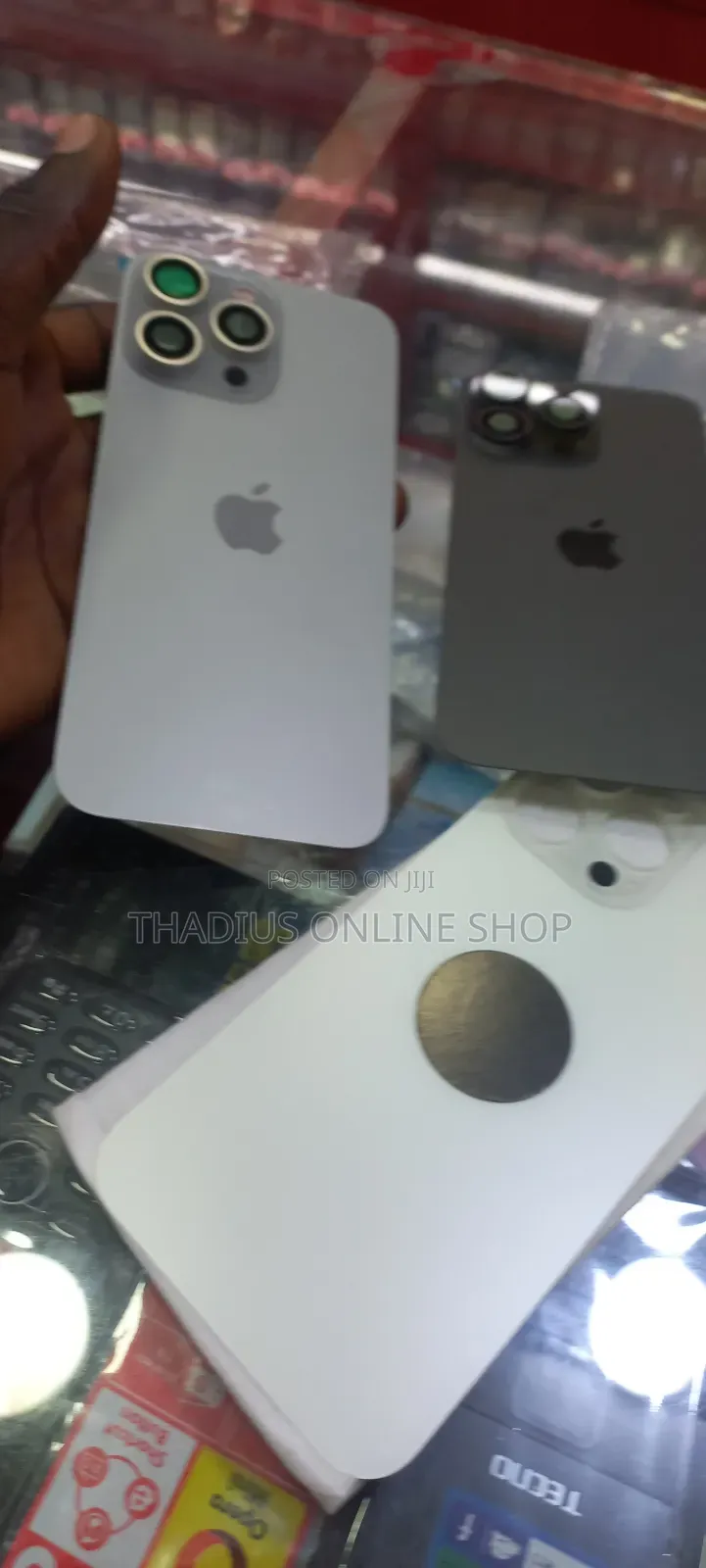 iPhone 14 Promax Pure Titanium Back Cover Glass Replacemnt