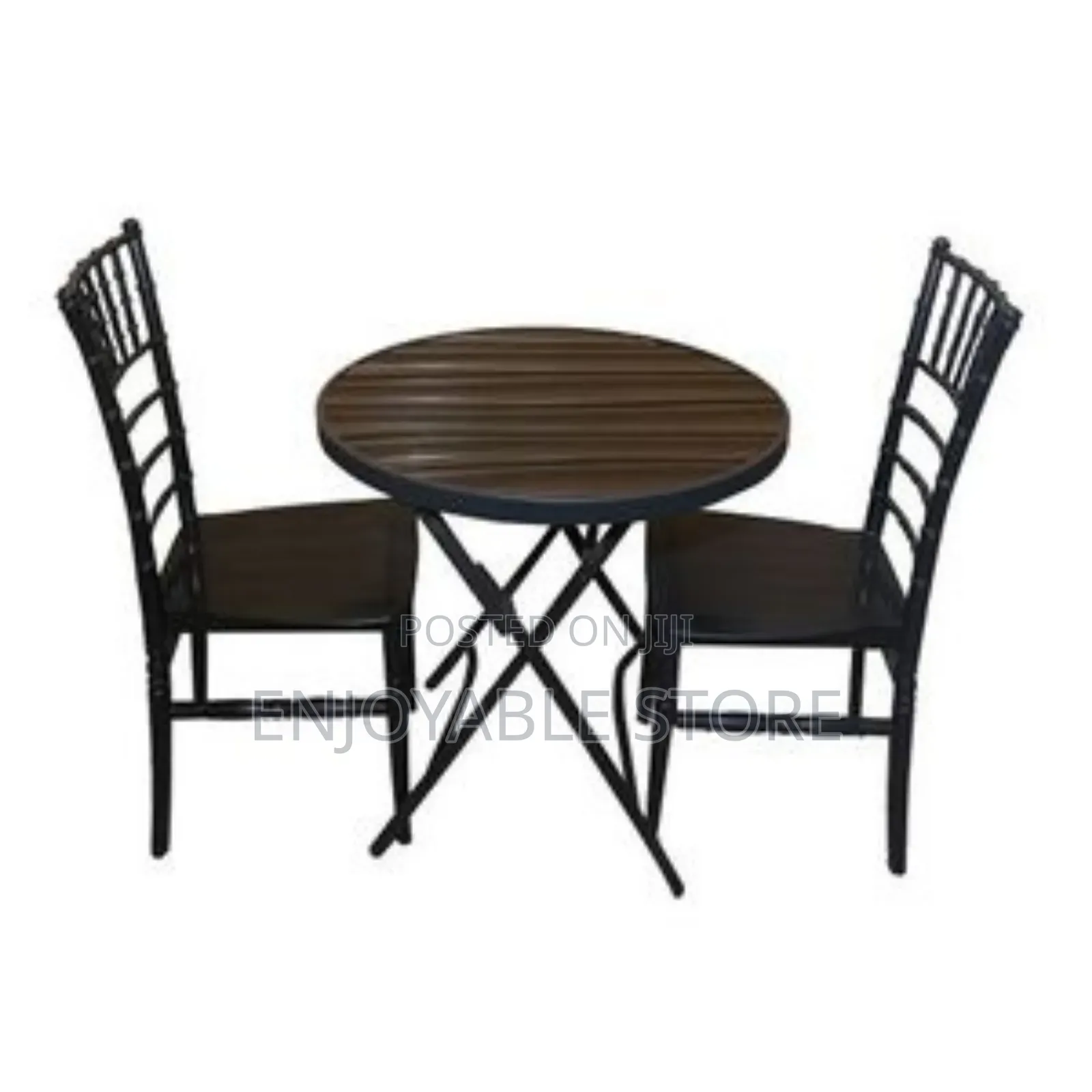 Cottage Plastic Chairs and Foldable Table
