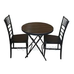 Cottage Plastic Chairs and Foldable Table