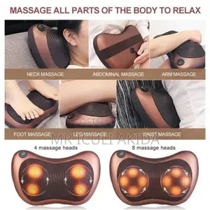 3D Car Home Waist Neck Rechargeable Massage Cushion Pillow
