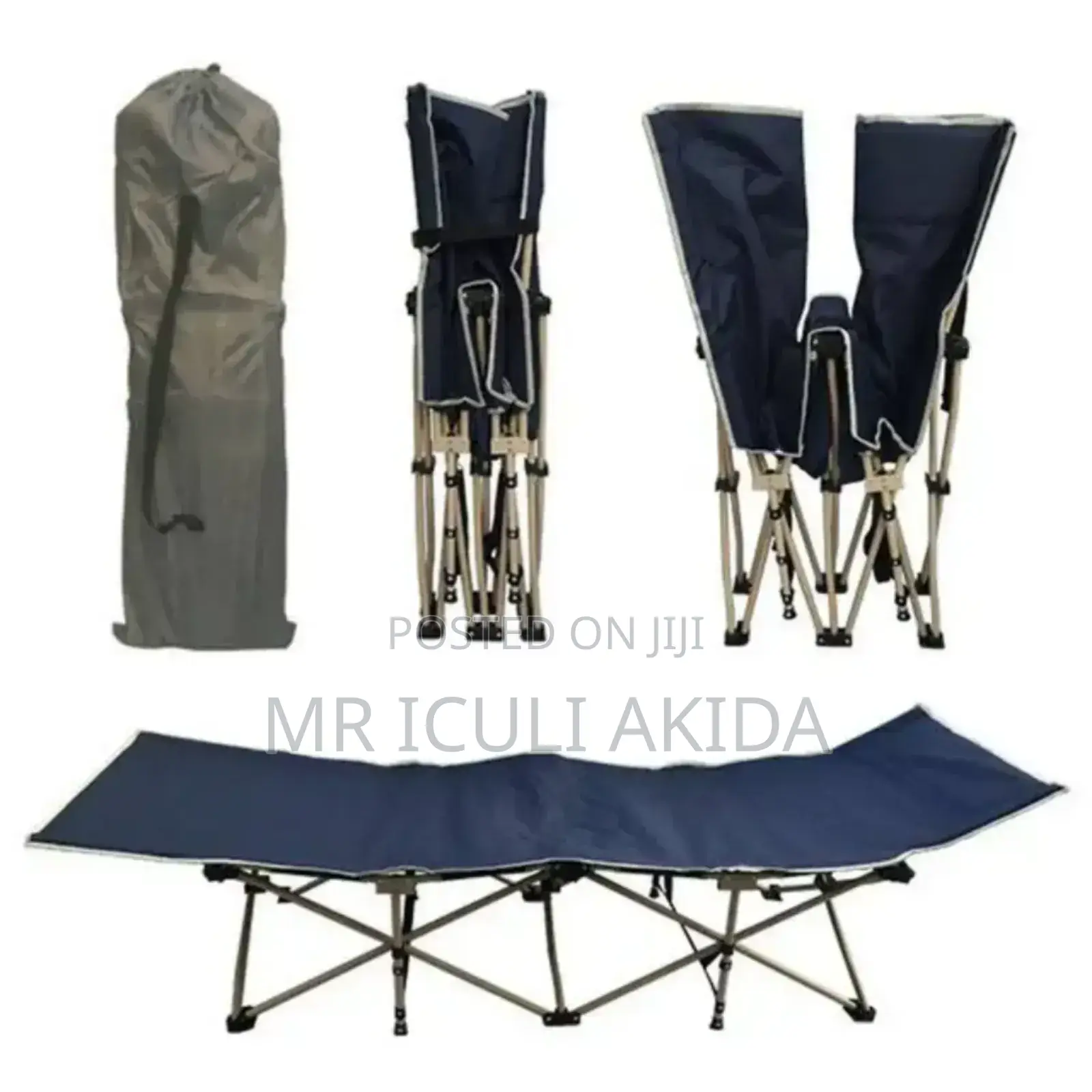 Travel Aluminium Folding Fabric Oxford Cloth Camping Bed