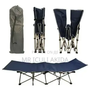 Travel Aluminium Folding Fabric Oxford Cloth Camping Bed