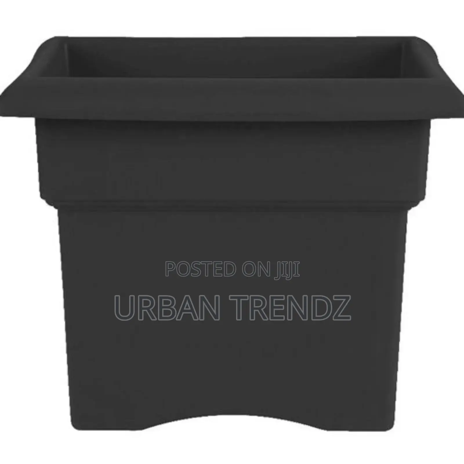 Original and Strong Plastic Square Garden Planter Pot -Black