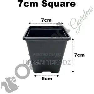 Original and Strong Plastic Square Garden Planter Pot -Black
