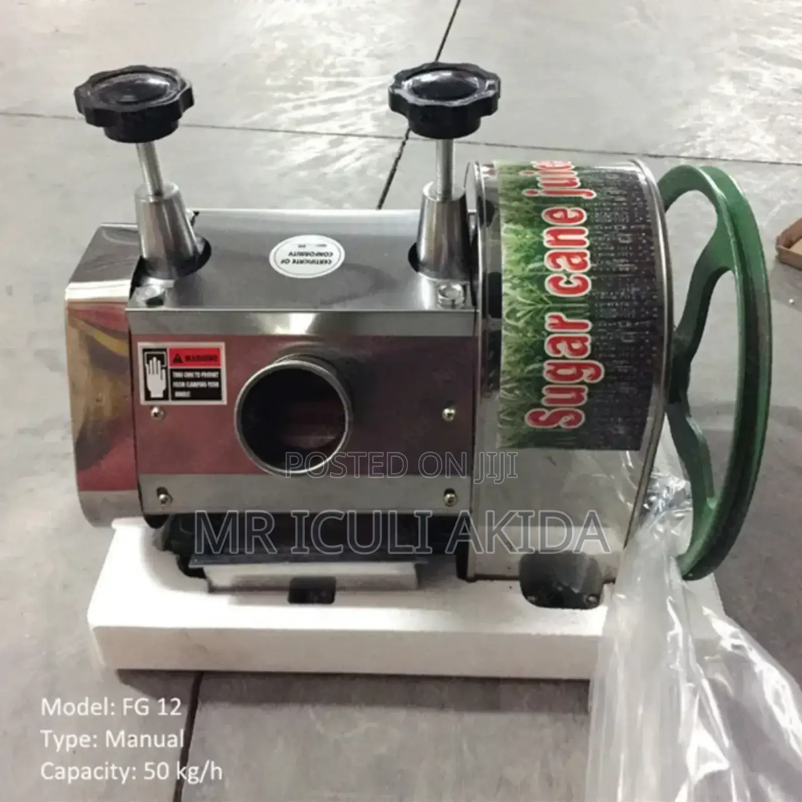 Manual Sugarcane Juicer Milling Squeezing Juice Machine