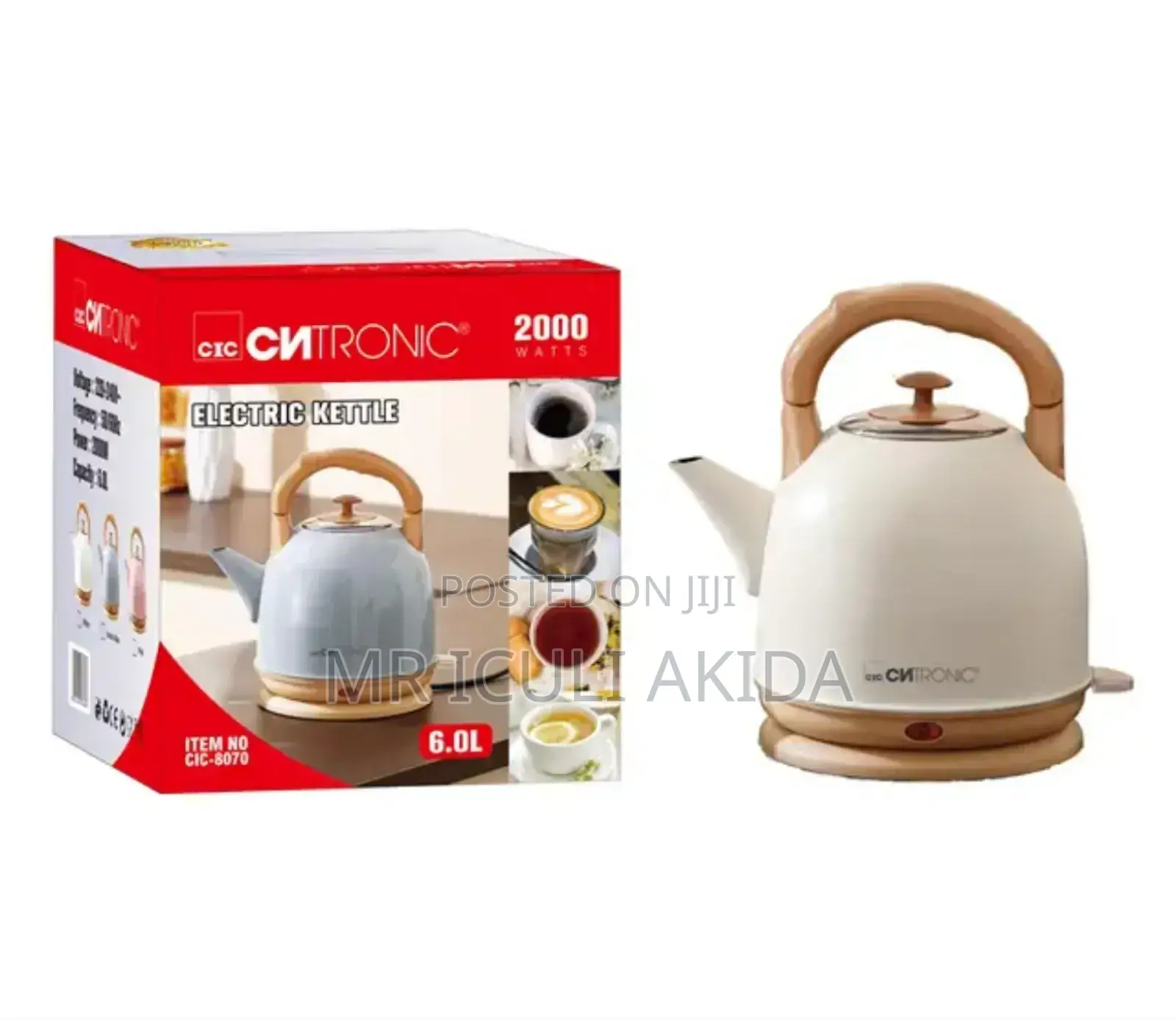 Cntronic 6L Fast Boiling Auto Dry Double Layer Travel Kettle