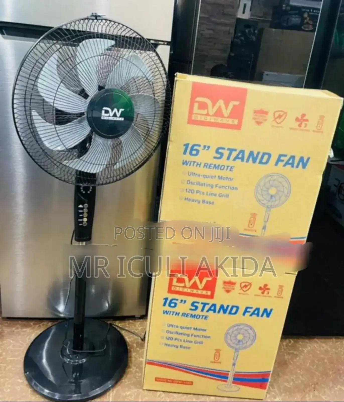 Digiwave 16inch Stand Remote Controled Ultra Quiet Motor Fan