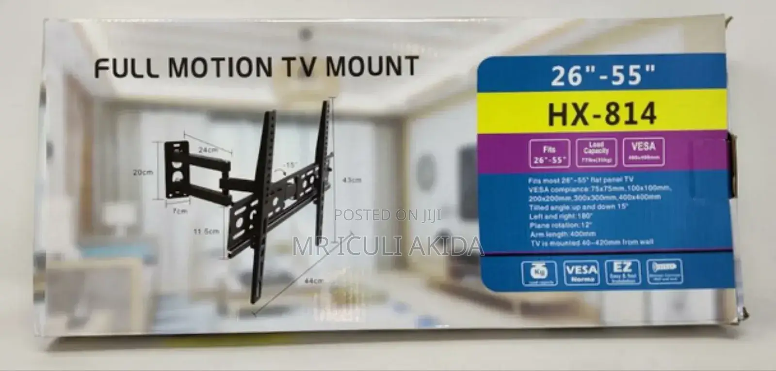 TV Wall Bracket 26" - 55" Hx-814 Full Motion TV Mount
