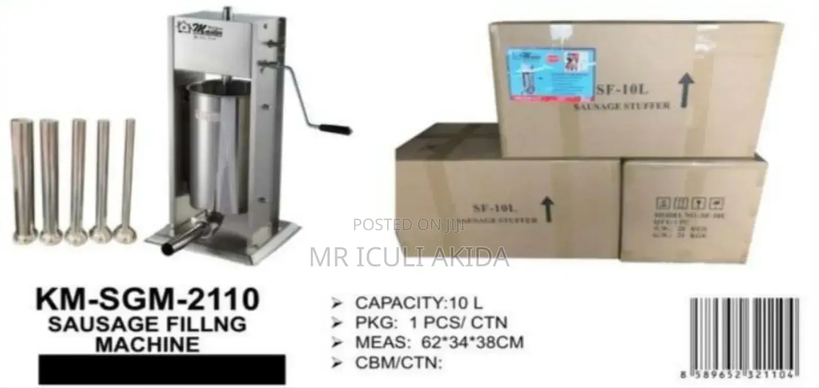 10L Manual Sausage Stuffer Filling Making Machine