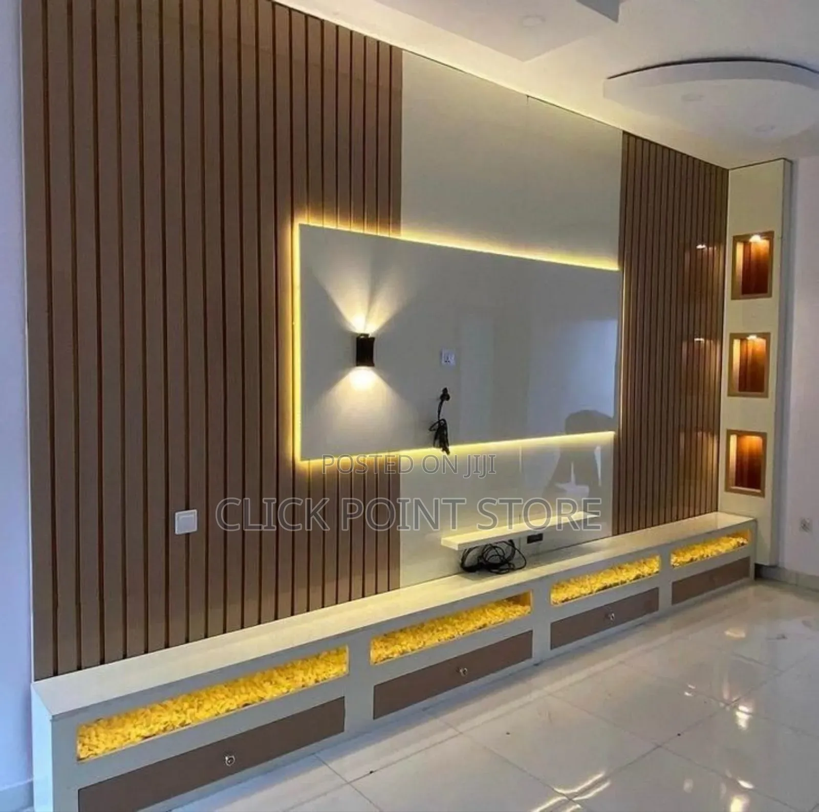 Giant Wide Wall Tv Unit/ Tv Unit Making