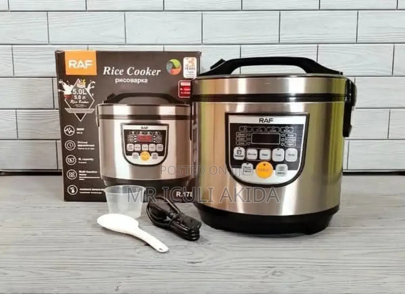 RAF 5L 900w Constant Temprature Electric Digital Rice Cooker