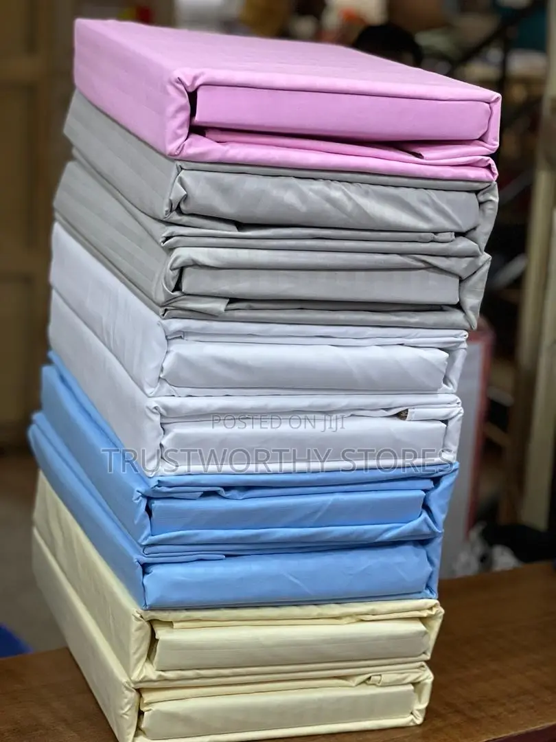 6pieces Egyptian Hotel Bedsheets With Lastic and 4pillowcase