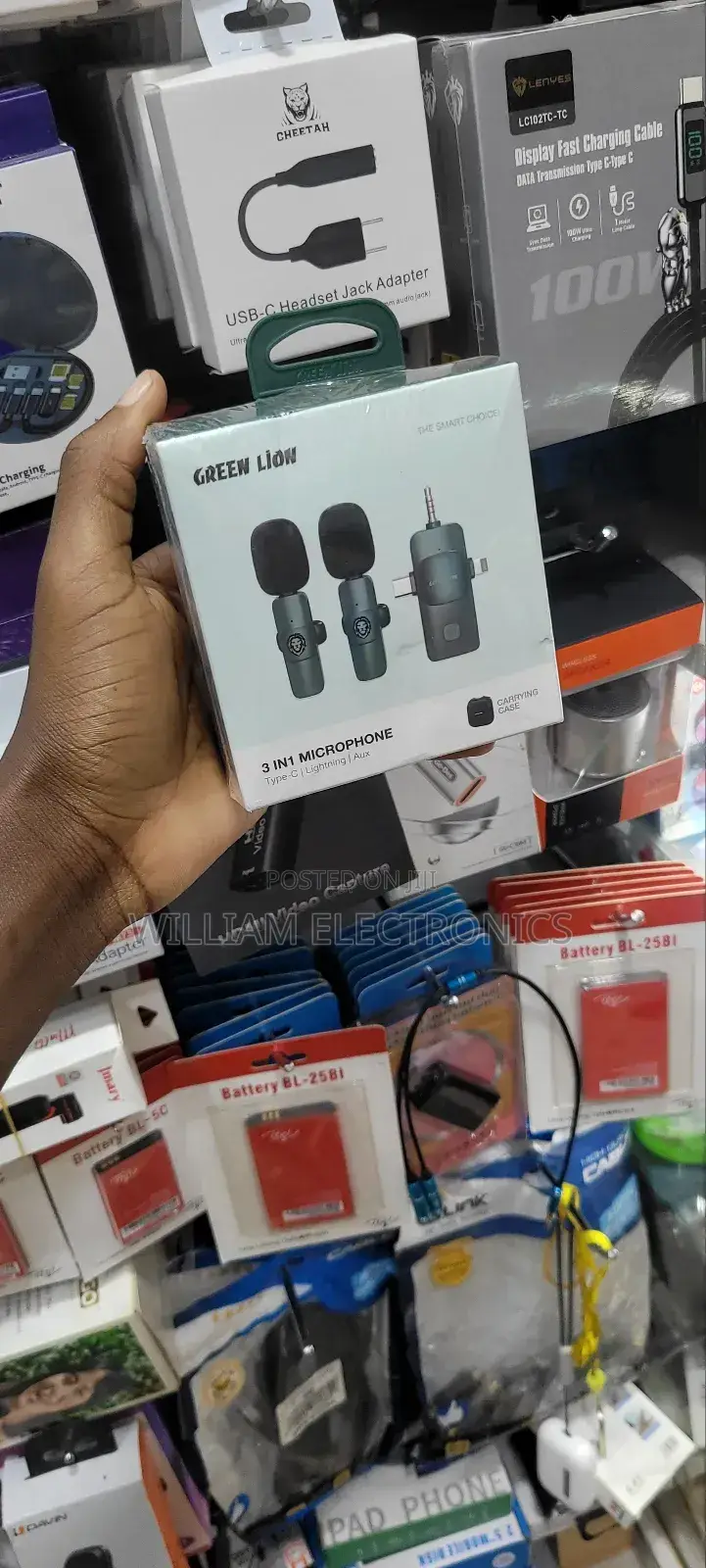 Greenlion Mini Wireless Microphone/3in1 Microphone