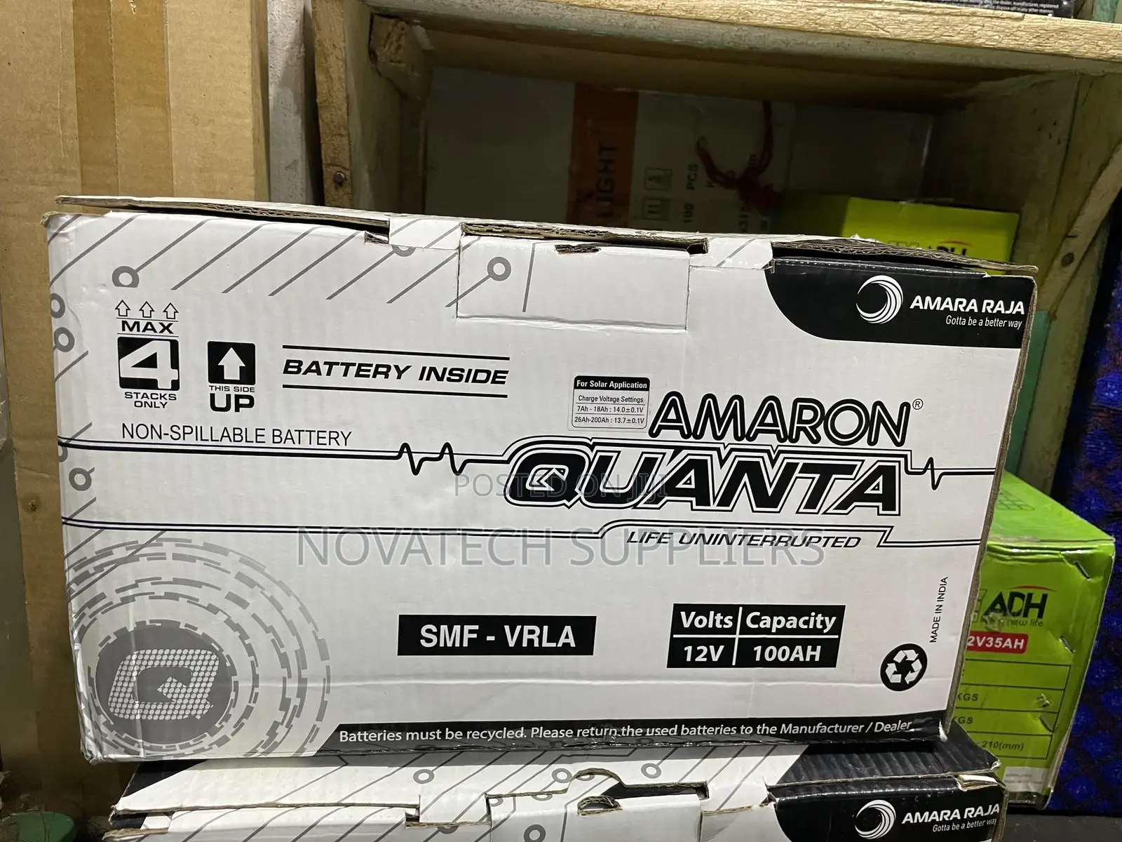 100ah Amaron Heavy Duty Solar Battery