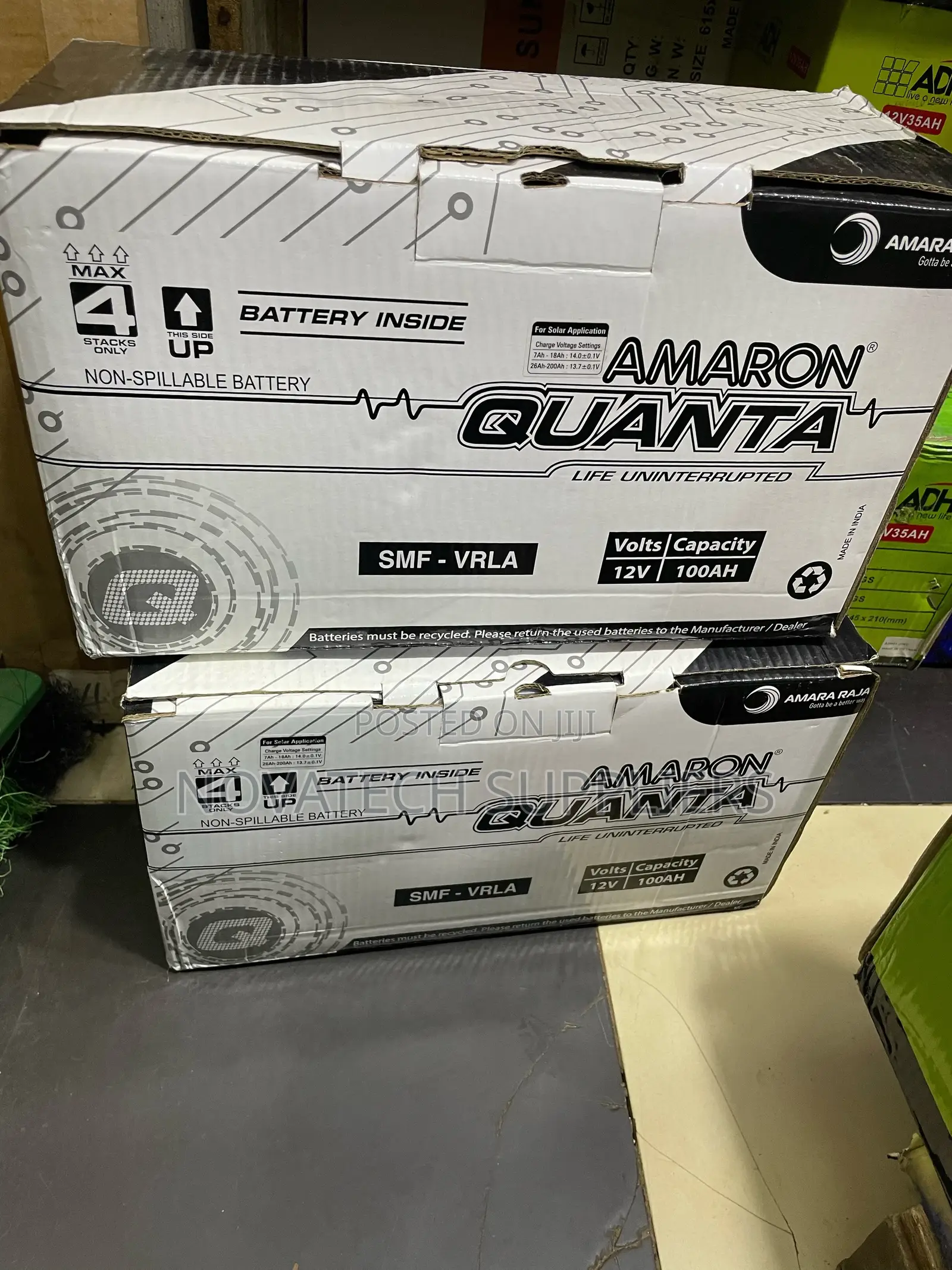 100ah Amaron Solar Batteries/ Warehouse Prices.
