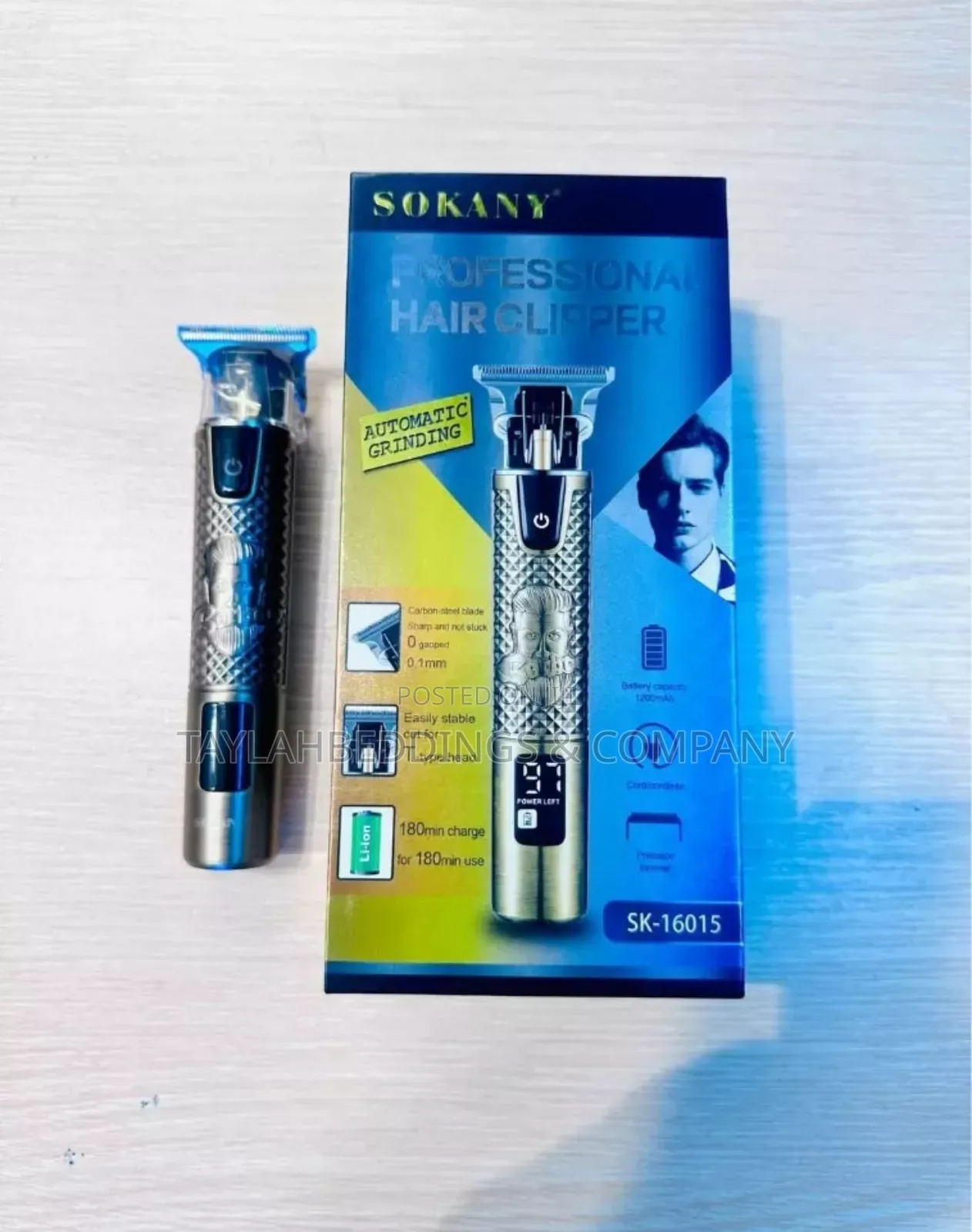 SOKANY Sharp Profession LED Hair Clipper Quality Steel Blade