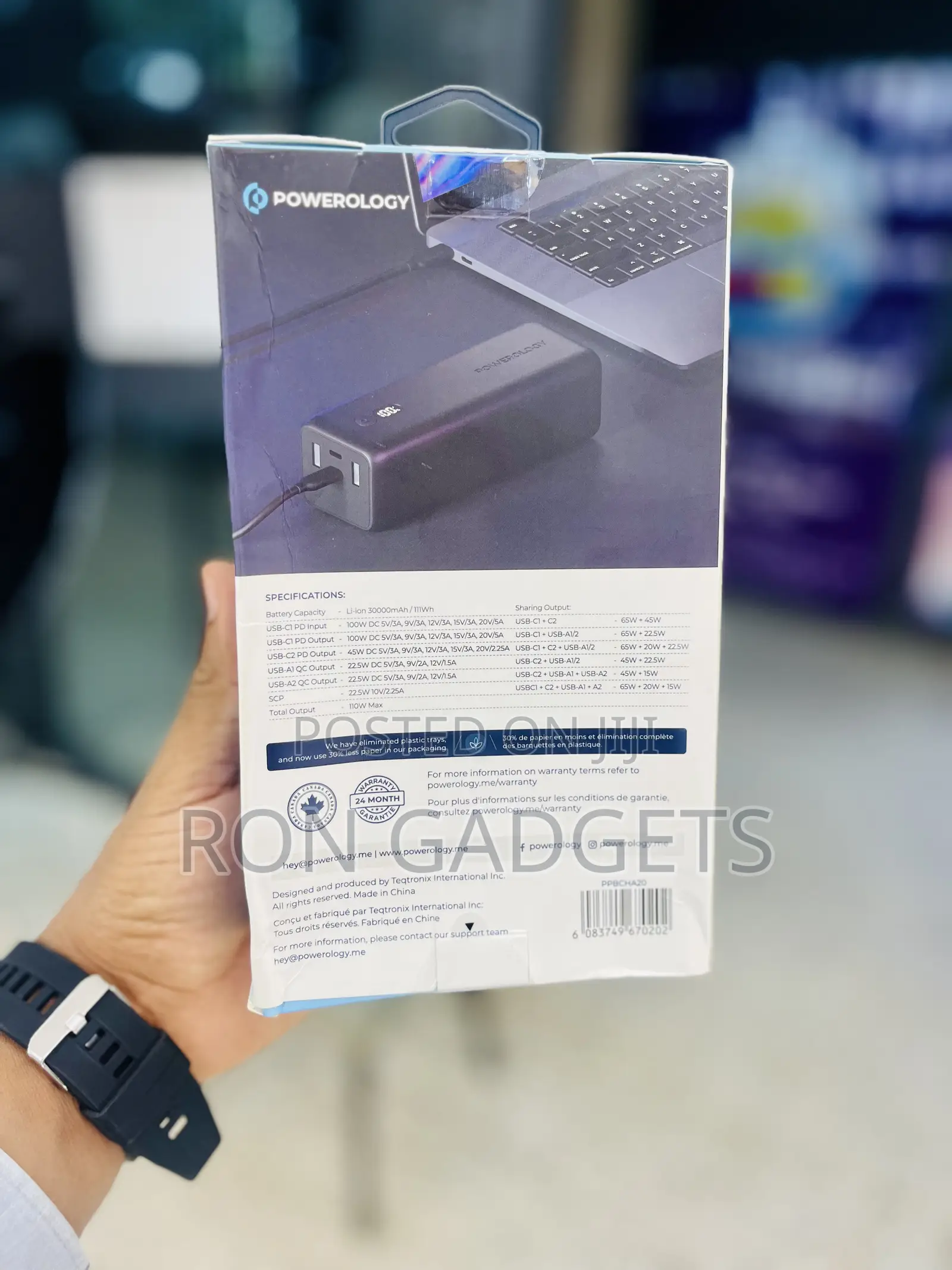 Powerology Powerbank 30,000mah