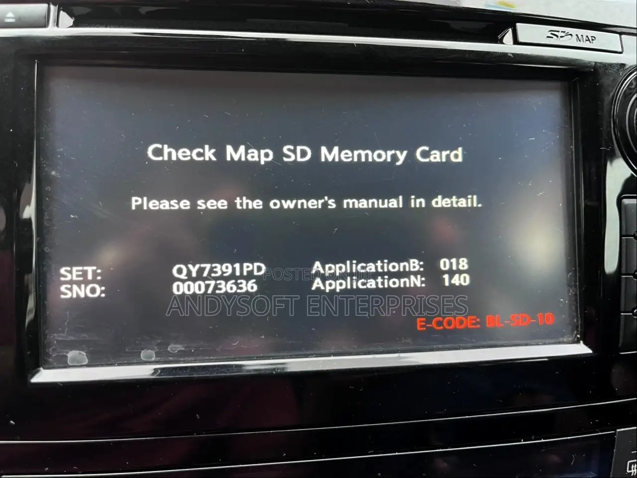Check Map Sd Memory Card for Nissan X-Trail SERENA TEANA