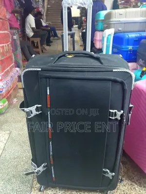 Extra Large Original Cloth Suitcases. (Black)