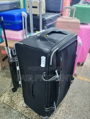 Extra Large Original Cloth Suitcases. (Black)