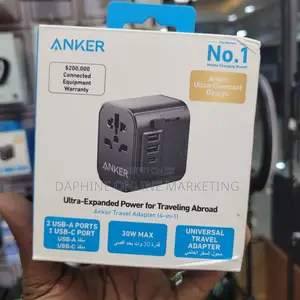 30W Anker Travel Adaptor/ Super Fast Charger Travel Adaptor